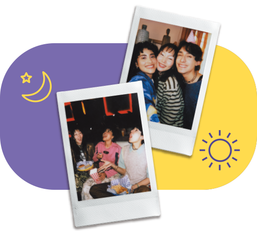 instax™ photos taken with Automatic Light Adjustment.